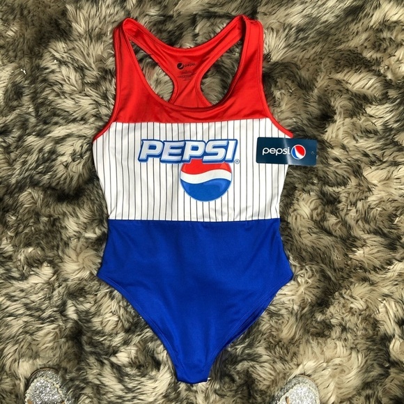PEPSI one piece racerback swimsuit - Picture 4 of 11